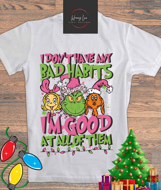 Grinch Bad Habits Tee