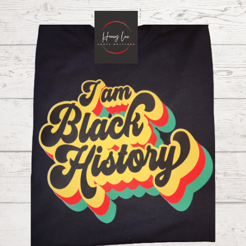 I am Black History Font Shirt